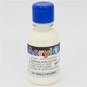 TEMPERA ACRILICA CMP AVORIO FLACONE DA 125 ML.
