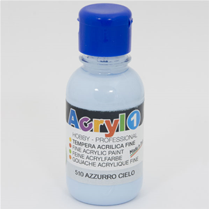 TEMPERA ACRILICA AZZURRO CIELO CMP 125 ML.