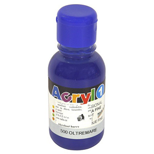 TEMPERA ACRILICA BLU OLTREMARE CMP 125 ML.
