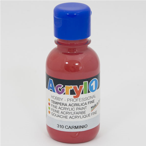 TEMPERA ACRILICA ROSSO CARMINIO CMP 125 ML.