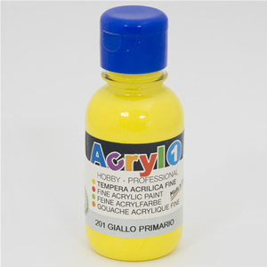 TEMPERA ACRILICA GIALLO PRIMARIO CMP 125 ML.