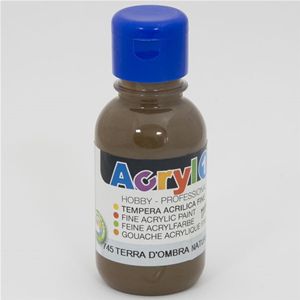 TEMPERA ACRILICA TERRA D'OMBRA NATURALE CMP 125 ML. 