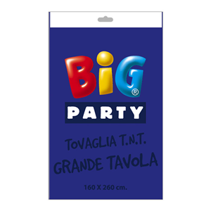 TOVAGLIA IN TNT BLU MONOCOLORE CM.160X260 COMPLEANNO FESTE E PARTY