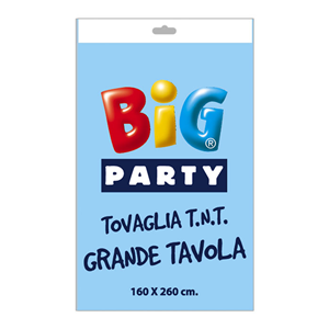 TOVAGLIA IN TNT CELESTE MONOCOLORE CM.160X260 COMPLEANNO FESTE E PARTY