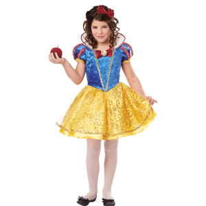 COSTUME SNOW WHITE DELUXE BIANCANEVE LA PRINCIPESSA BAMBINA 6/8 ANNI