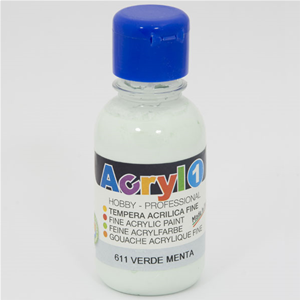 TEMPERA ACRILICA VERDE MENTA CMP 125 ML.