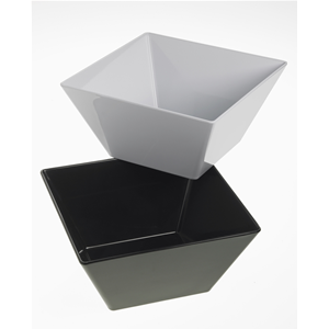 MINI INSALATIERA QUADRATA DIAMANTE BIANCO CM 13X13X7 