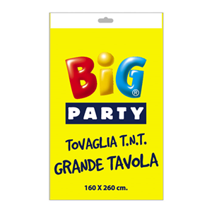 TOVAGLIA IN TNT GIALLO MONOCOLORE CM.160X260 COMPLEANNO FESTE E PARTY
