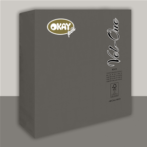 TOVAGLIOLI VEL-ONE STONE CM. 40X40 CF. 60 PZ. FESTE E PARTY