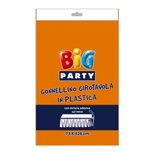 GONNELLINO GIROTAVOLA IN PVC ARANCIONE MONOCOLORE CM.73X426 COMPLEANNO FESTE E PARTY