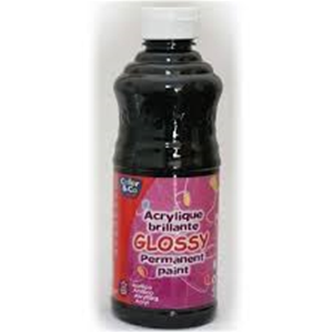 TEMPERA ACRILICA GLOSSY 500 ML. NERO LEFRANC & BOURGEOIS